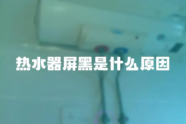 熱水器屏黑是什么原因