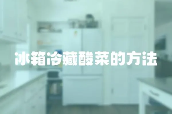 冰箱冷藏酸菜的方法