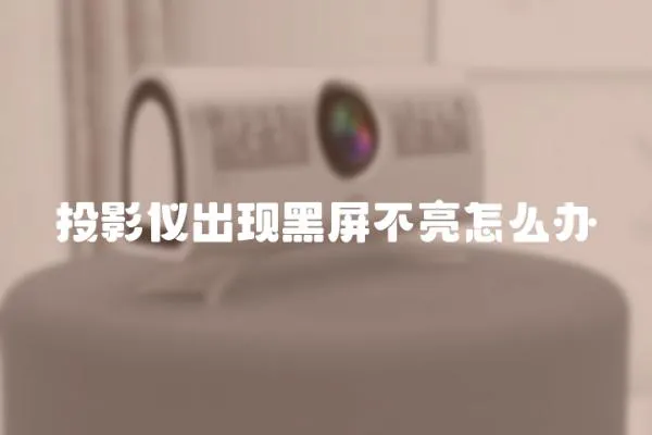 投影儀出現黑屏不亮怎么辦
