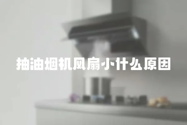 抽油煙機風扇小什么原因