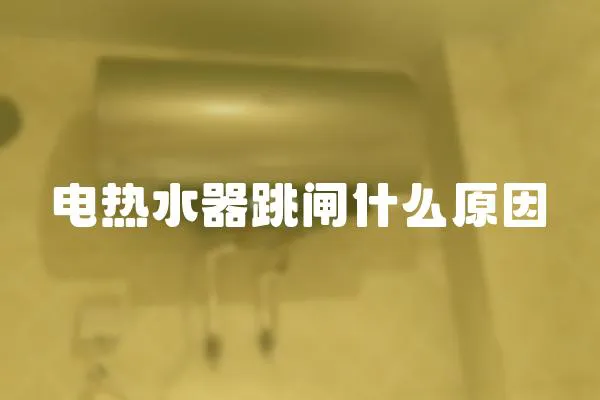 電熱水器跳閘什么原因