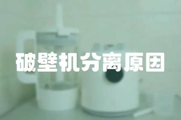 破壁機分離原因