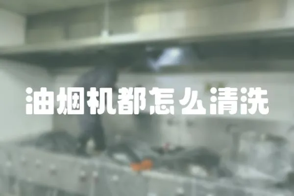 油煙機(jī)都怎么清洗