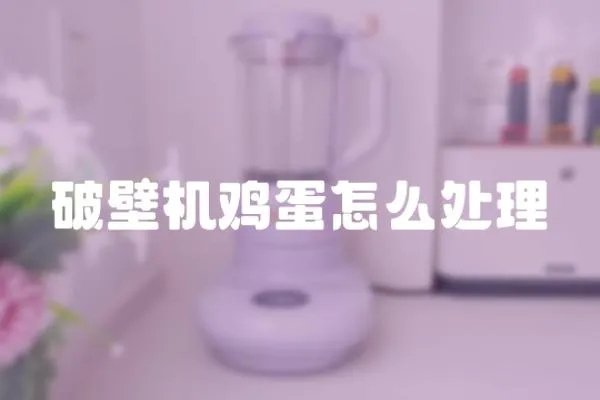 破壁机鸡蛋怎么处理