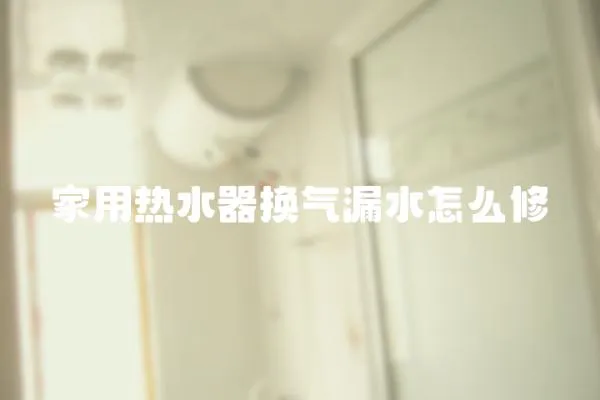家用熱水器換氣漏水怎么修