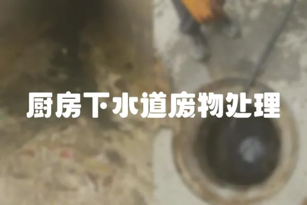 廚房下水道廢物處理