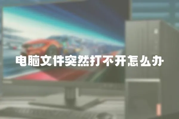 電腦文件突然打不開怎么辦