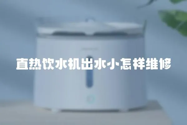直熱飲水機出水小怎樣維修
