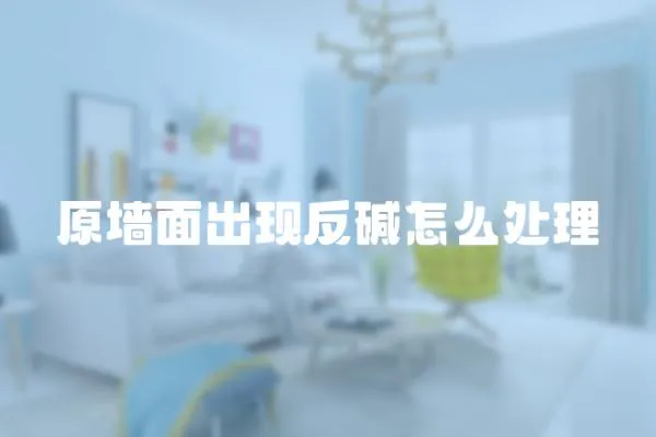 原墻面出現反堿怎么處理