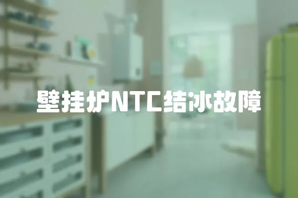 壁挂炉NTC结冰故障