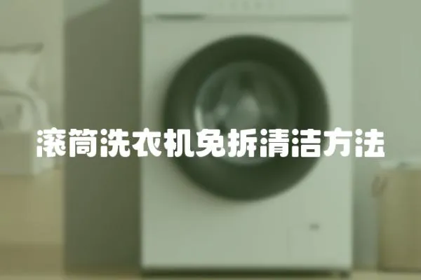 滾筒洗衣機免拆清潔方法