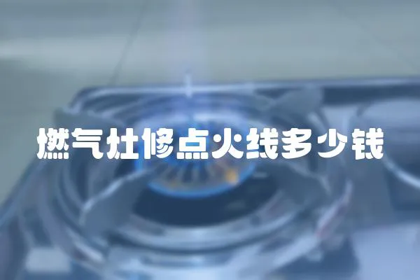 燃氣灶修點火線多少錢