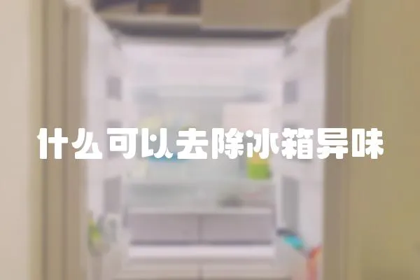 什么可以去除冰箱異味