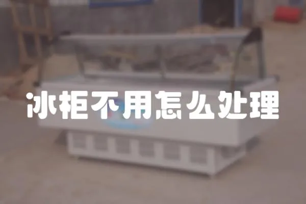 冰柜不用怎么處理
