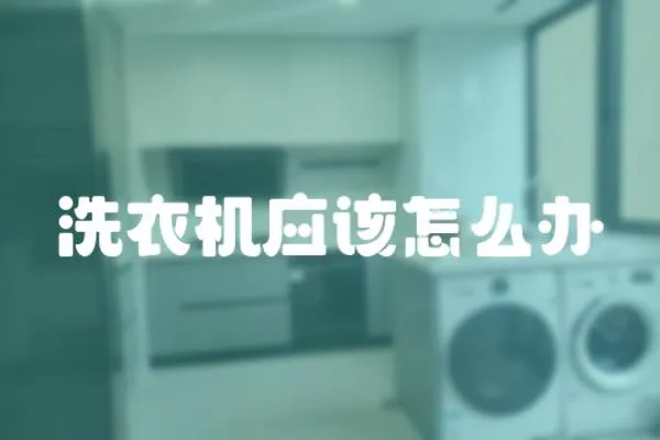 洗衣機應該怎么辦