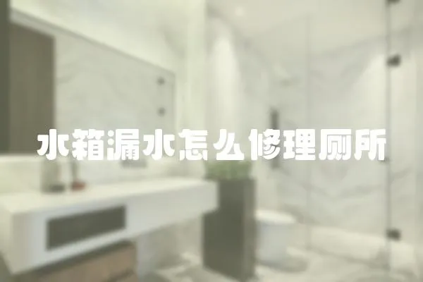 水箱漏水怎么修理廁所