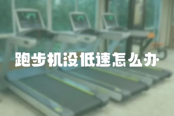 跑步機沒低速怎么辦