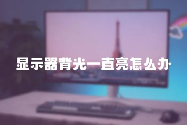 顯示器背光一直亮怎么辦