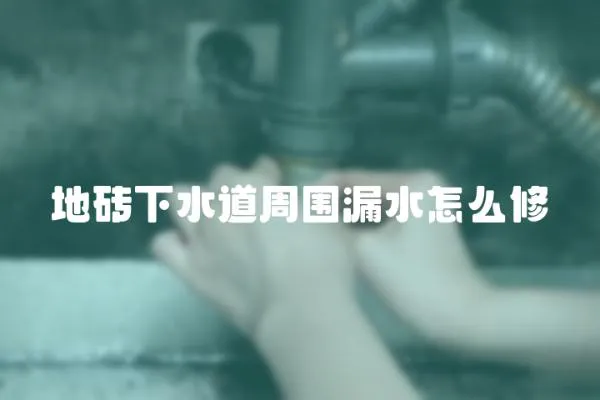 地磚下水道周圍漏水怎么修