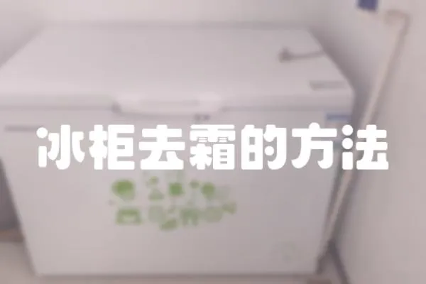 冰柜去霜的方法