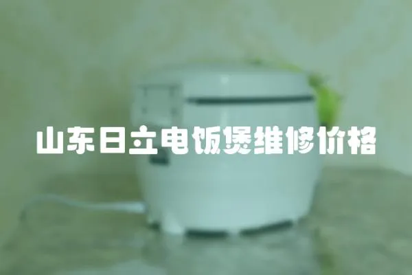 山東日立電飯煲維修價格