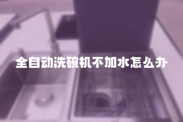 全自动洗碗机不加水怎么办