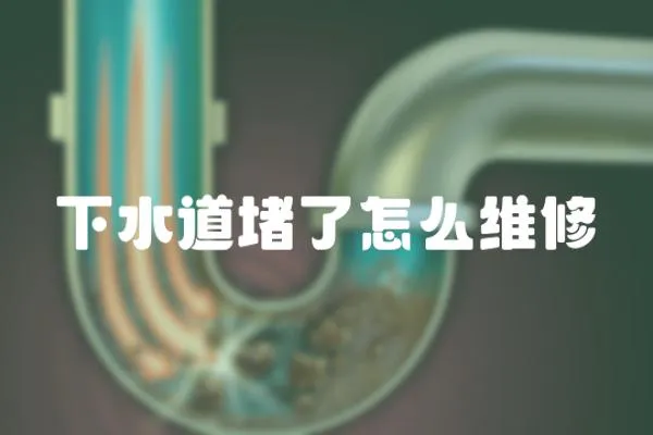 下水道堵了怎么維修