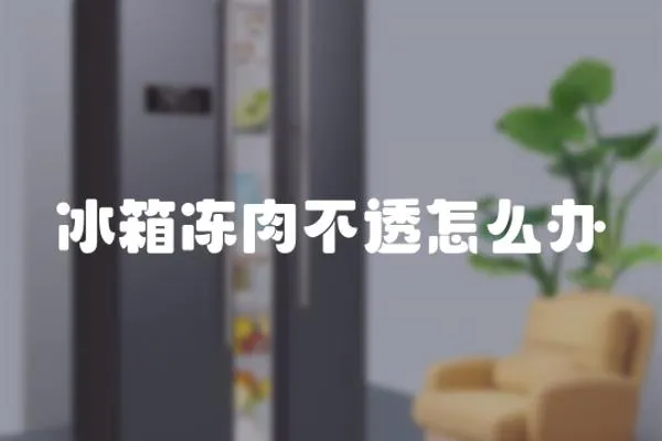 冰箱凍肉不透怎么辦