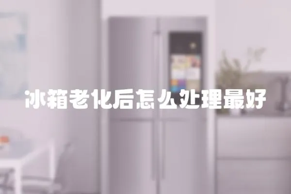 冰箱老化后怎么處理最好