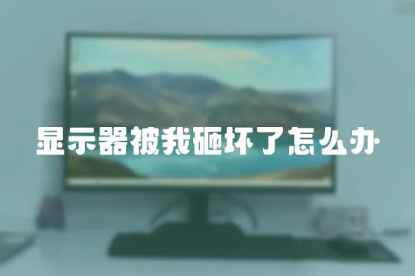 顯示器被我砸壞了怎么辦