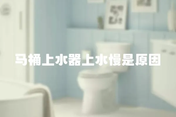 馬桶上水器上水慢是原因