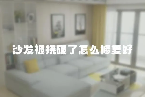 沙發被撓破了怎么修復好