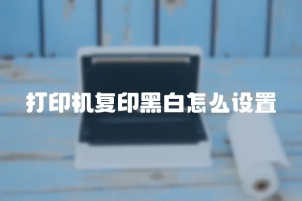 打印機(jī)復(fù)印黑白怎么設(shè)置