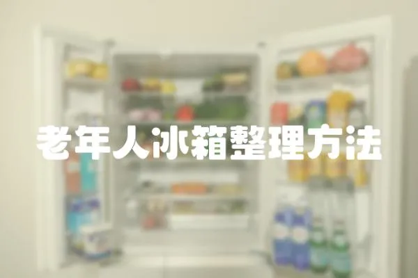 老年人冰箱整理方法