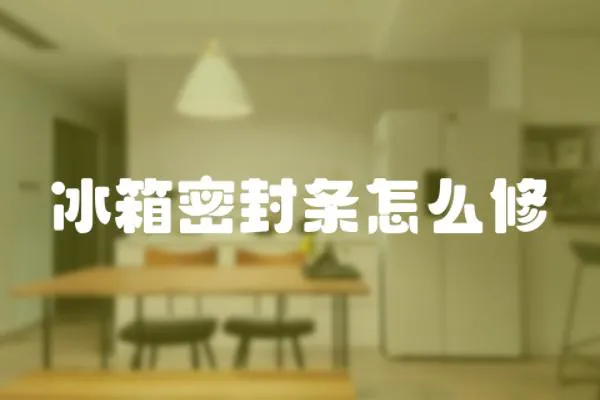冰箱密封條怎么修