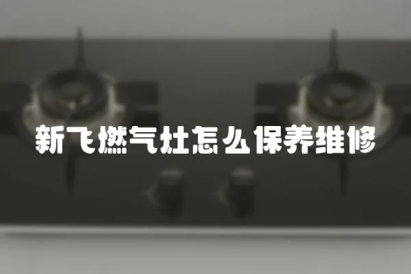 新飛燃氣灶怎么保養維修