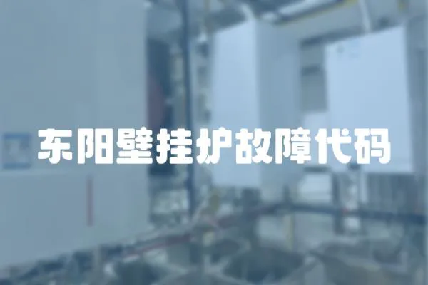 東陽壁掛爐故障代碼