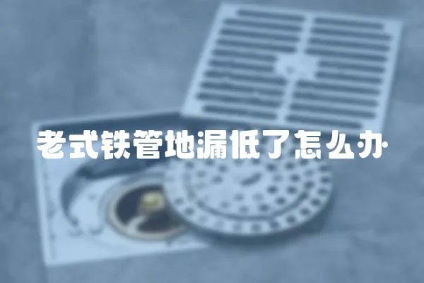 老式鐵管地漏低了怎么辦