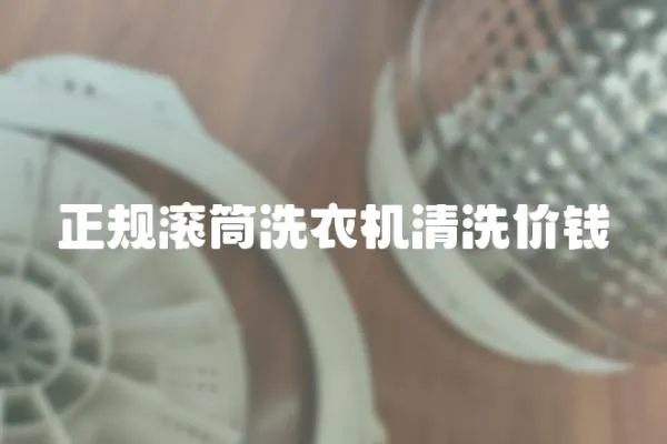 正規(guī)滾筒洗衣機(jī)清洗價(jià)錢