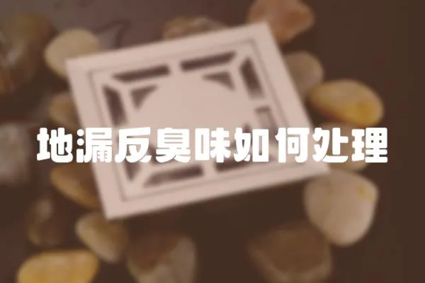地漏反臭味如何處理