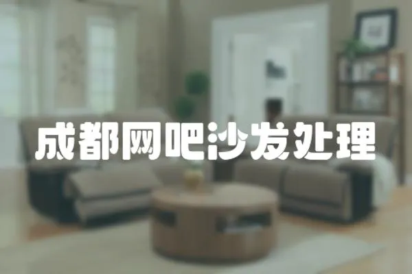 成都網吧沙發處理
