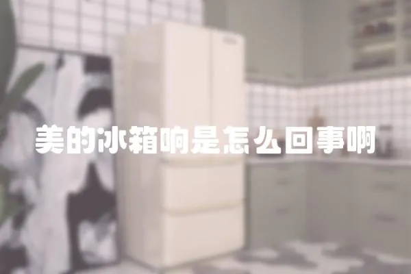 美的冰箱響是怎么回事啊