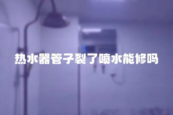 熱水器管子裂了噴水能修嗎