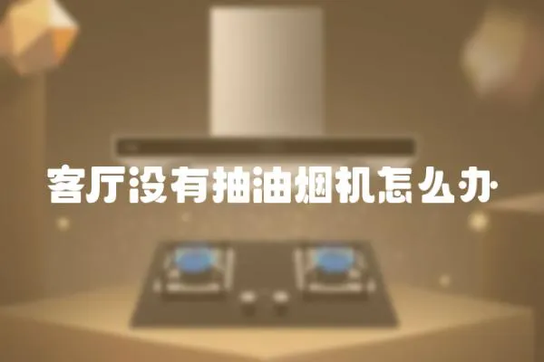 客廳沒有抽油煙機怎么辦