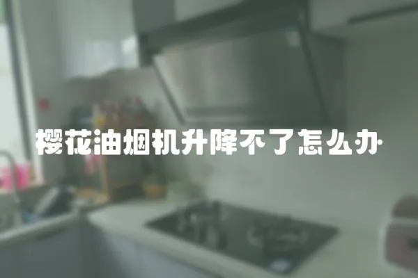 櫻花油煙機(jī)升降不了怎么辦