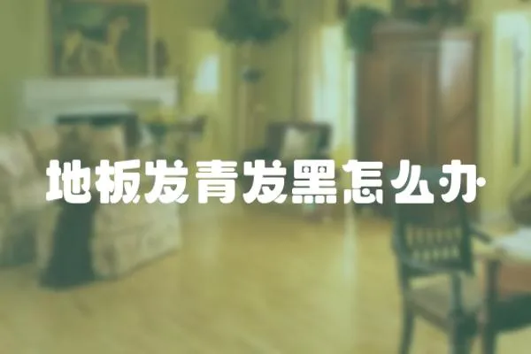 地板發(fā)青發(fā)黑怎么辦
