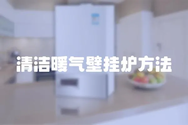 清潔暖氣壁掛爐方法