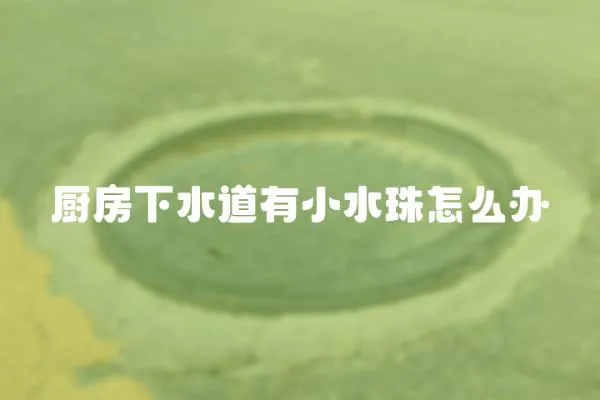 廚房下水道有小水珠怎么辦
