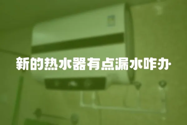 新的熱水器有點漏水咋辦