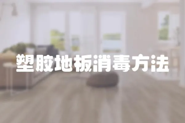 塑膠地板消毒方法
